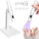 Miniatura: Mini Lampara UV LED Uñas Recargable, Secador De Uñas Portátil Con Soporte Y 4 Ca