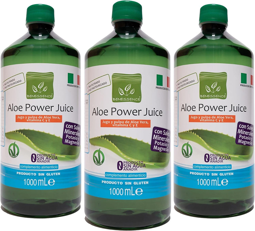 Miniatura: Benessence - Jugo Y Pulpa De Aloe Vera Líquido Para Beber, Sin Pasteurizar Y Sin