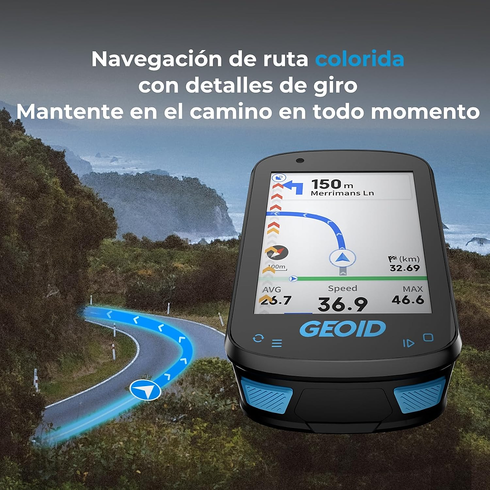Miniatura: GEOID CC600 Ciclocomputador Bicicleta GPS, Pantalla a Color Resistente Al Agua D