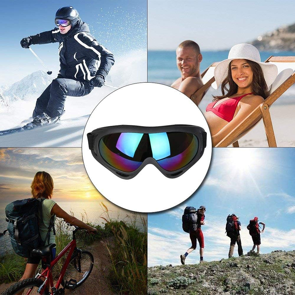 Miniatura: Gafas De Nieve a Prueba De Viento UV400 Ciclismo Moto Snowmobile Ski Goggles Eye