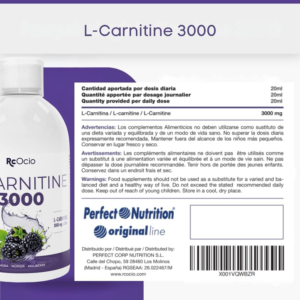Miniatura: L-Carnitina 3000 Rcocio | Potente Quemador De Grasas Líquido Con 3G De L-Carniti