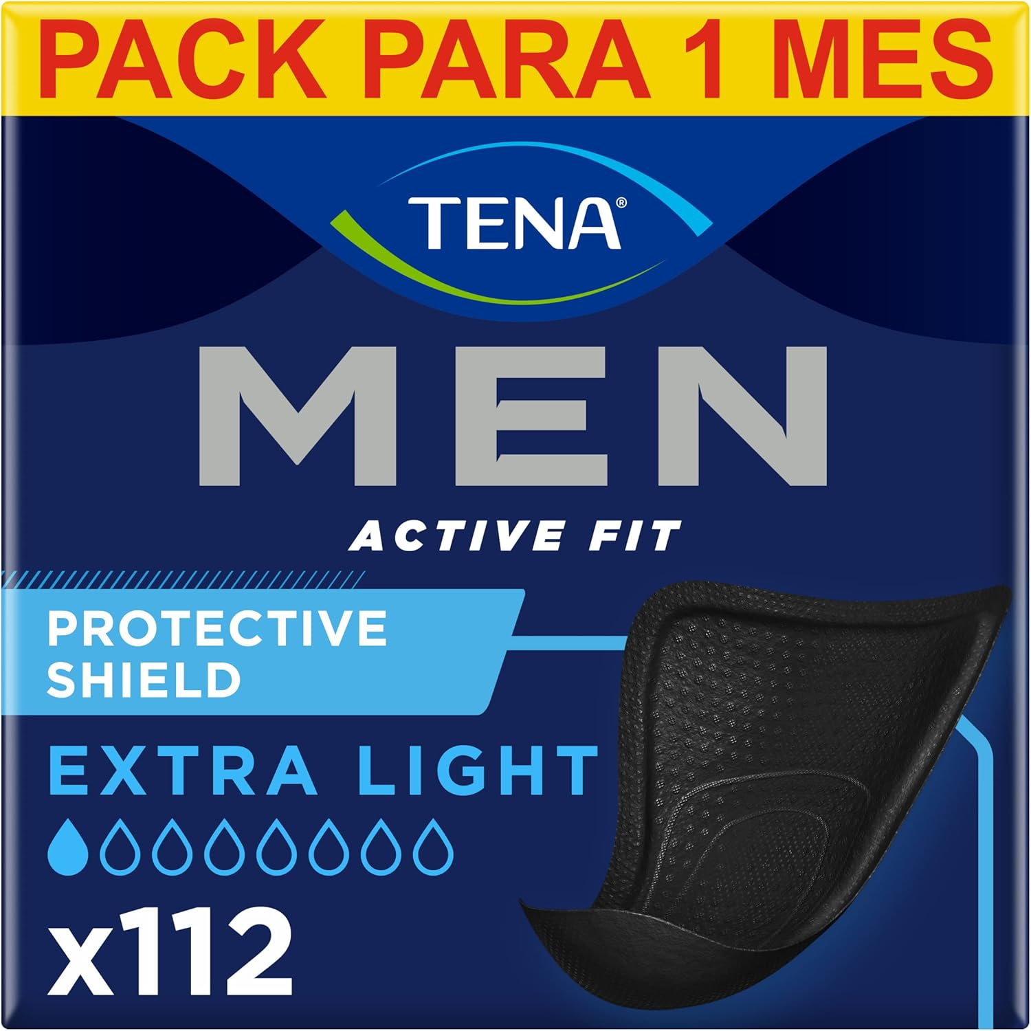 TENA Men Level 0 X112 - Compresa Protectora Fina Para Hombre - Para Incontinenci