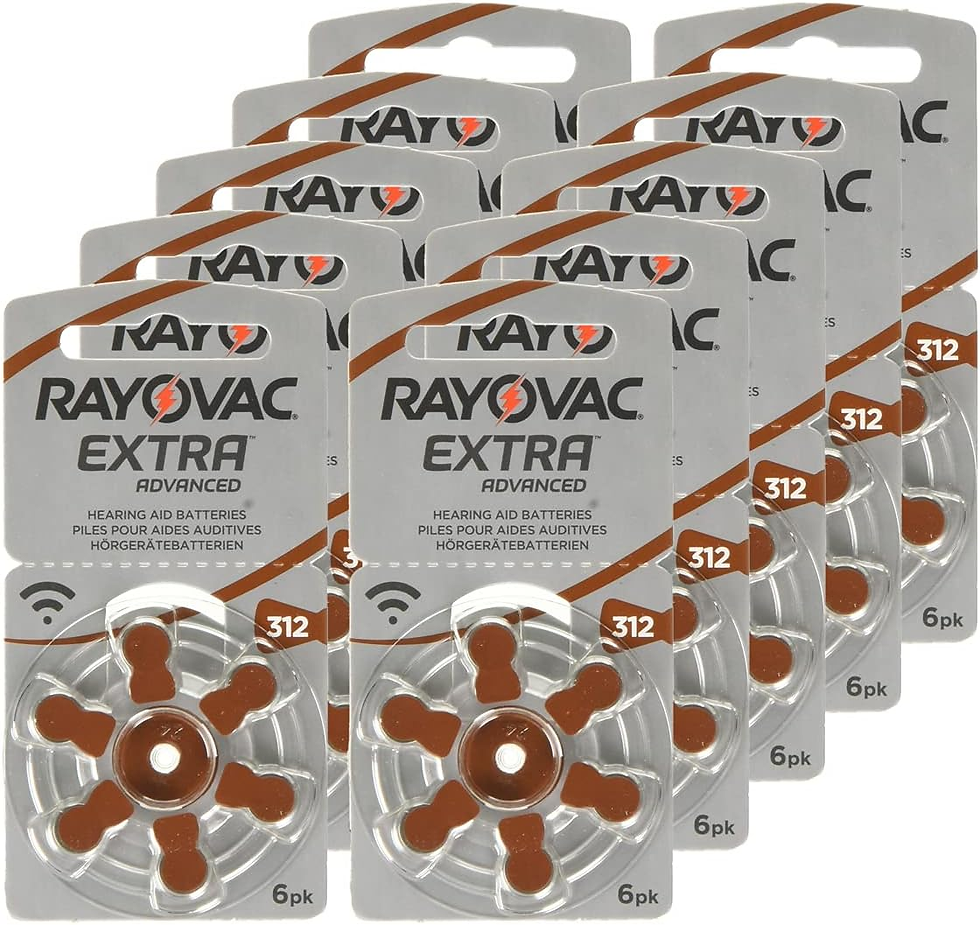 Miniatura: Extra Advanced - Pilas Audífono Zinc Aire A312 / PR41, Pack De 60 Unidades, Marr