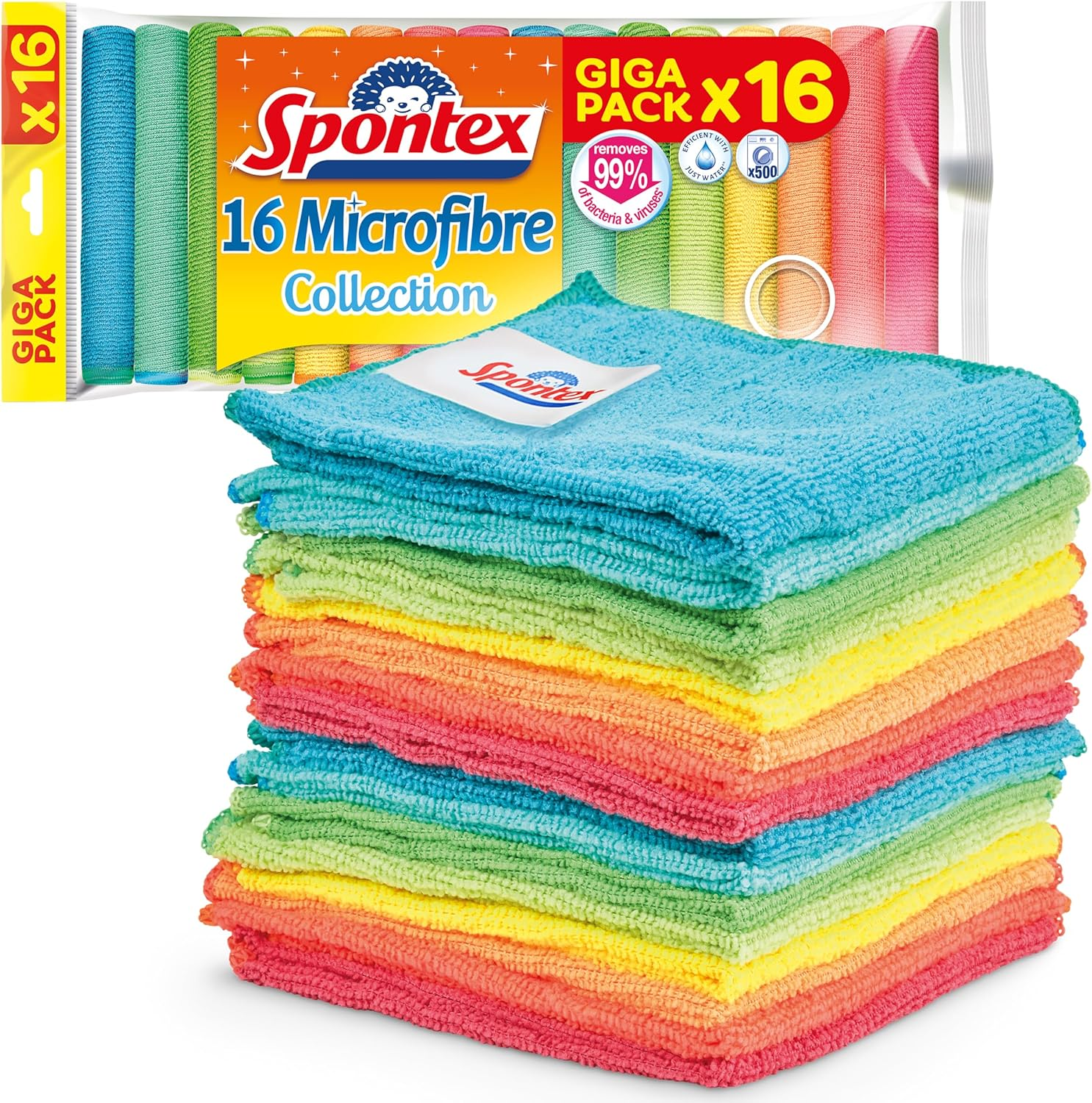 Bayetas De Microfibra De Spontex Para Limpieza | 16 Bayetas Microfibre Collectio