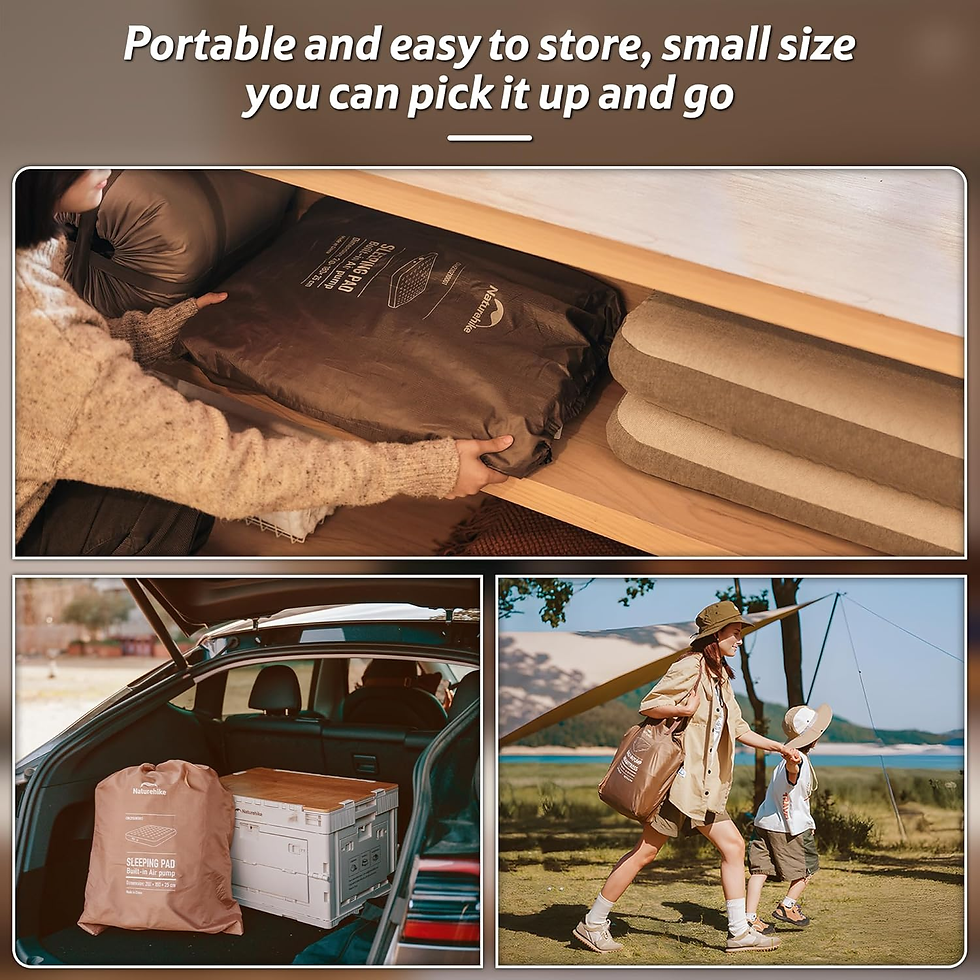 Miniatura: Naturehike Colchón Hinchable 3 Personas Con Bomba Integrada Recargable - 200X180