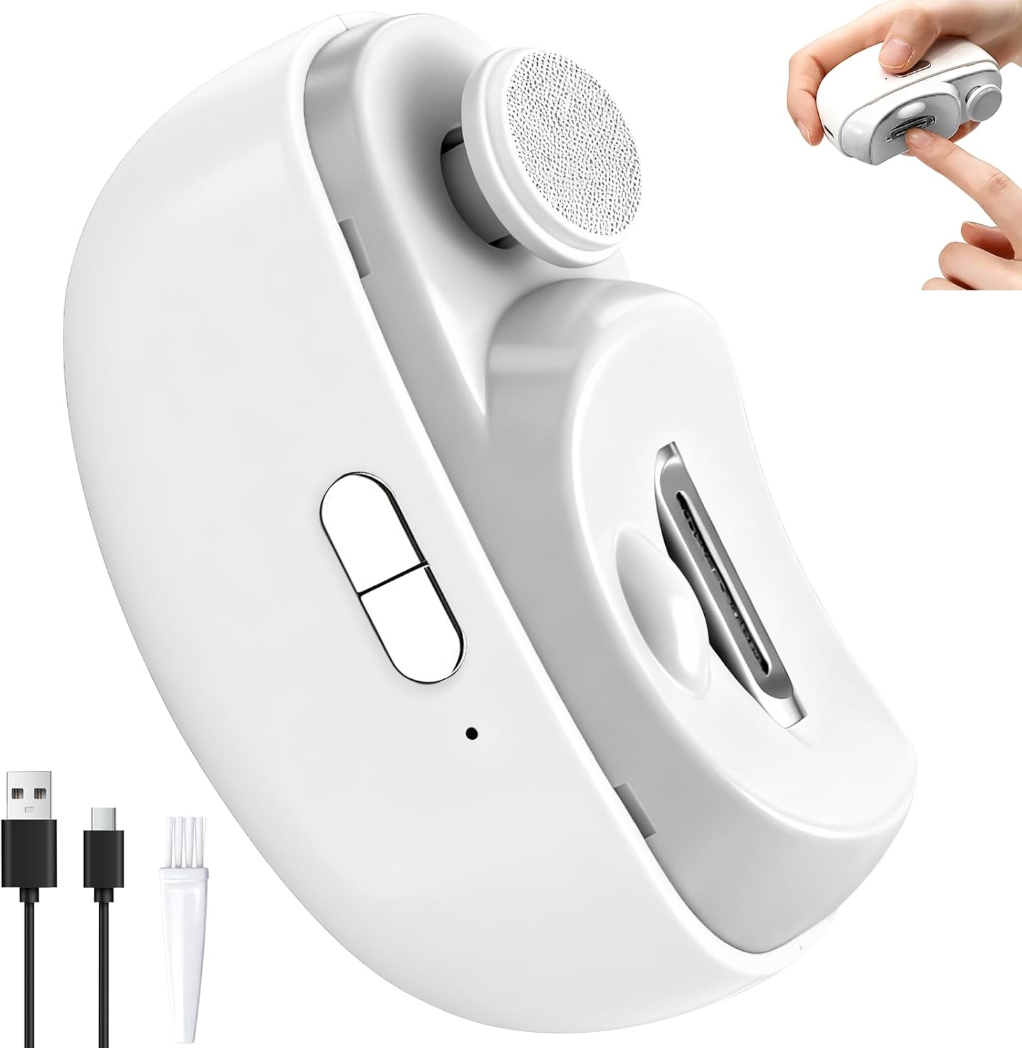 Cortaúñas Eléctrico, Recortador De Uñas Recargable Por USB, Uñas Eléctrico Tijer