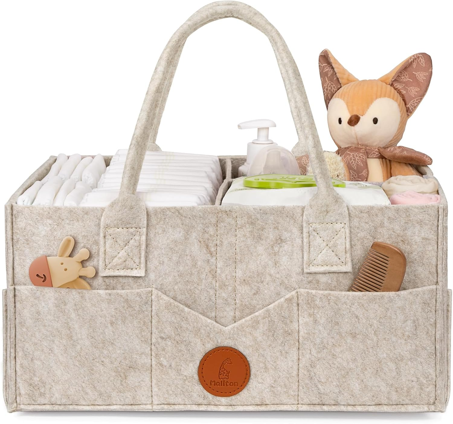 Cesta Organizadora Bebe, Organizador De Carrito De Pañales Para Bebés Con Compar
