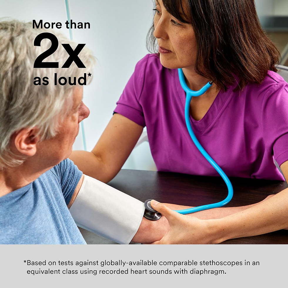 Miniatura: 3M Littmann Fonendoscopio Para Monitorización Classic III, Tubo Azul Caribe, 68,