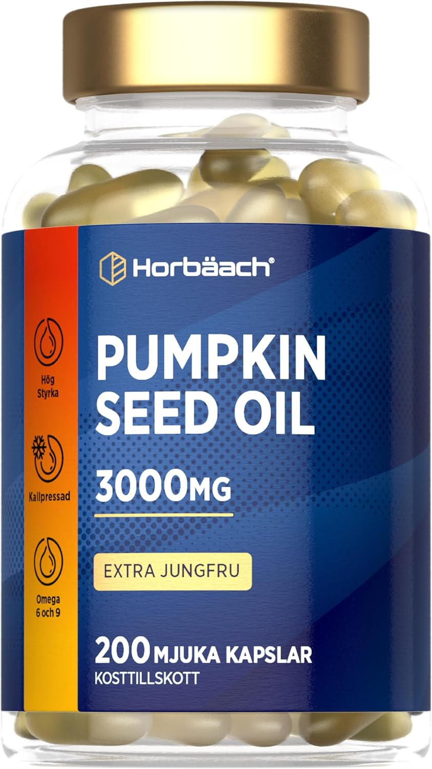 Aceite De Semillas De Calabaza 3000Mg | 1350Mg Omega 6 Y 450Mg Omega 9 | 200 Cáp
