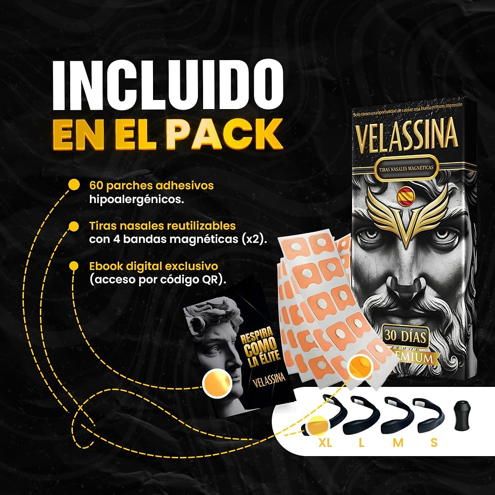 Miniatura: Tiras Nasales Magnéticas Premium - 4 Bandas Magnéticas + 60 Parches (Kit 30 Días