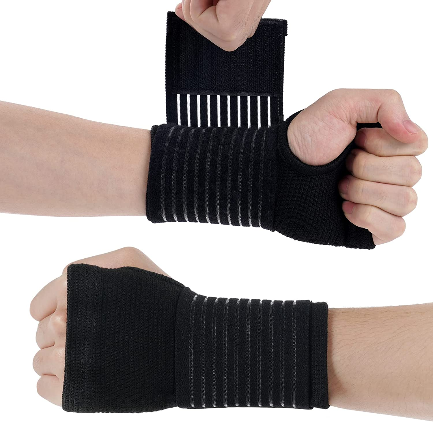 Muñequera Tendinitis Muñeca, 2Pcs Ajustable Muñequeras Tunel Carpiano, Ferula Tu