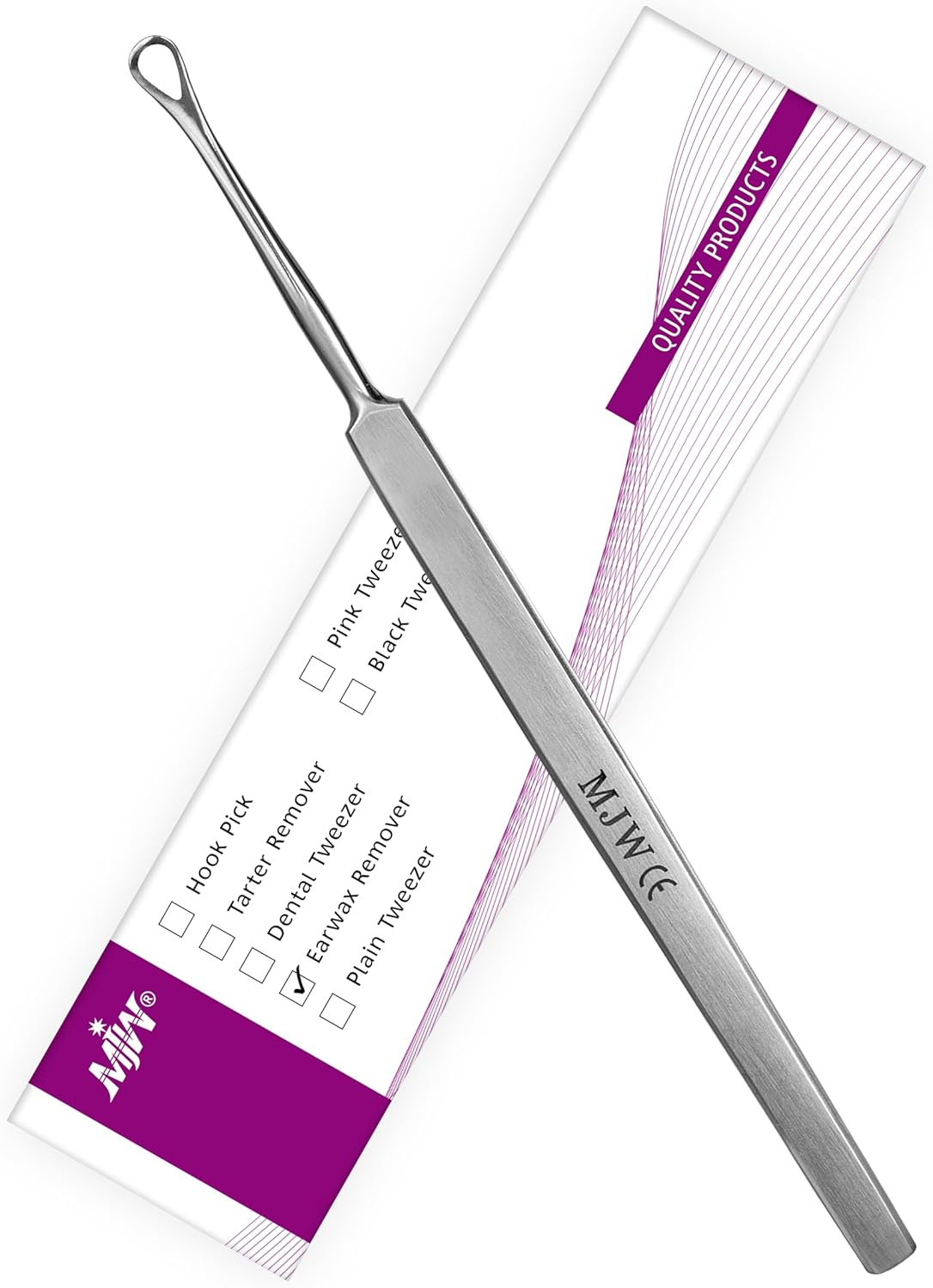 Profesional Cerumen Limpiador De Acero Inoxidable- Limpieza De La Cureta Del Oíd