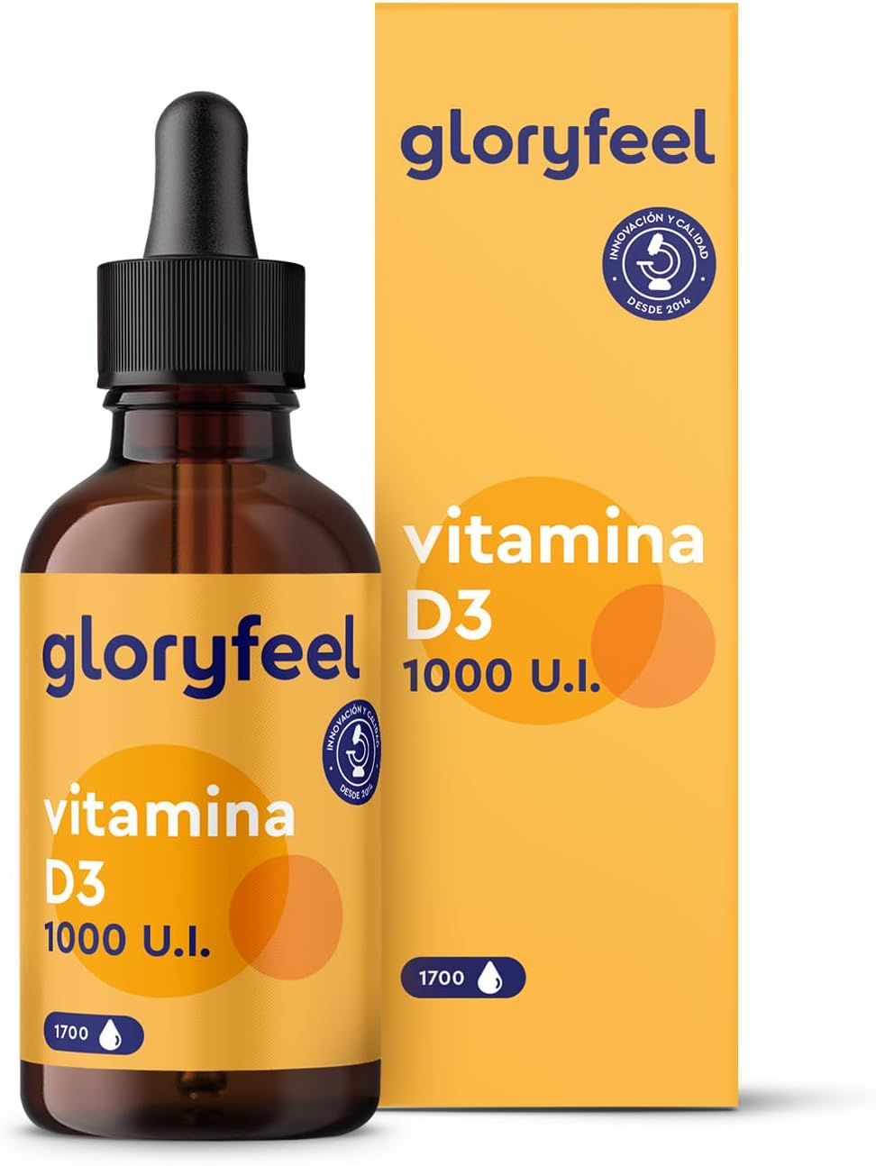 Vitamina D3 En Gotas - 5000 U.I. Por 5 Gotas - 50Ml (Líquido) En Aceite MCT De C