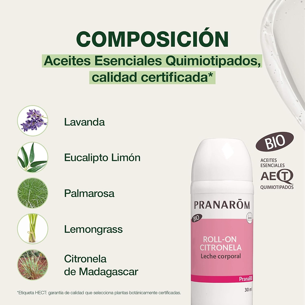Miniatura: PRANARÔM - Pranabb - Roll on Antimosquitos Bio - Eficacia 7 Horas - Con Aceites 
