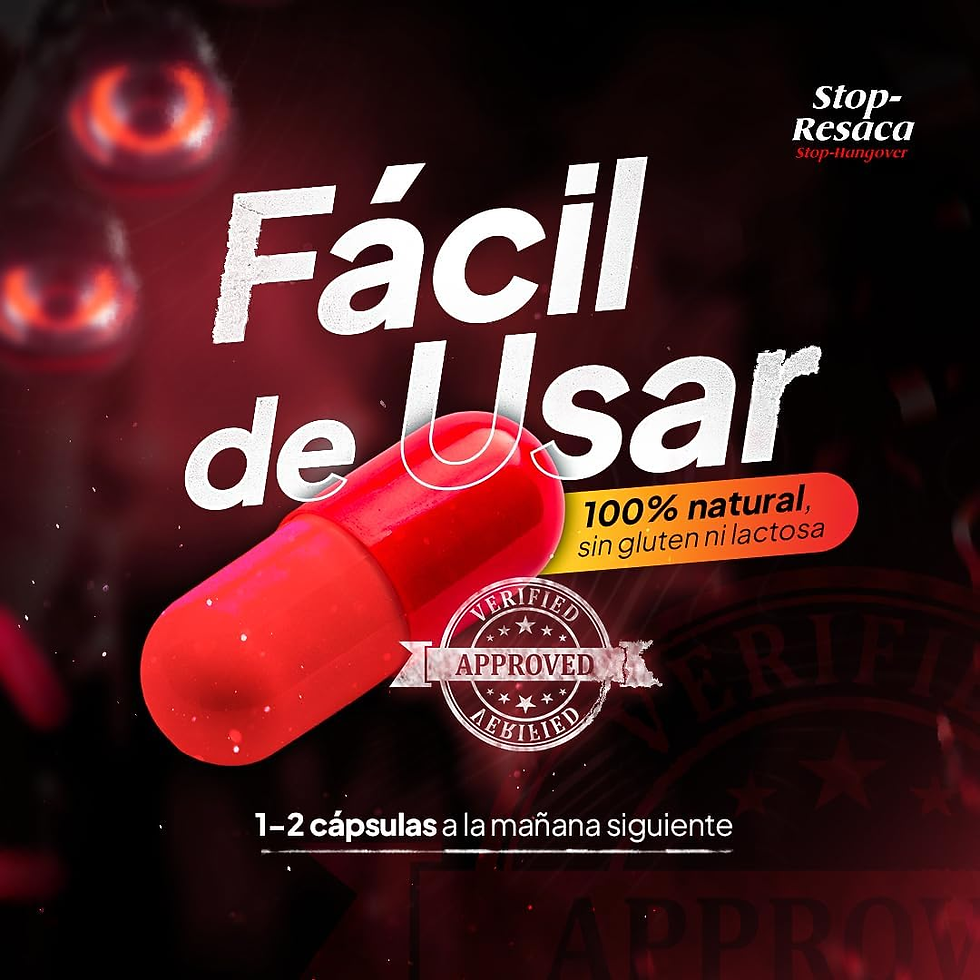 Miniatura: Stop Resaca – 15 Cápsulas | Relafit - Laboratorios MS | Vitamina B12 | Contribuy