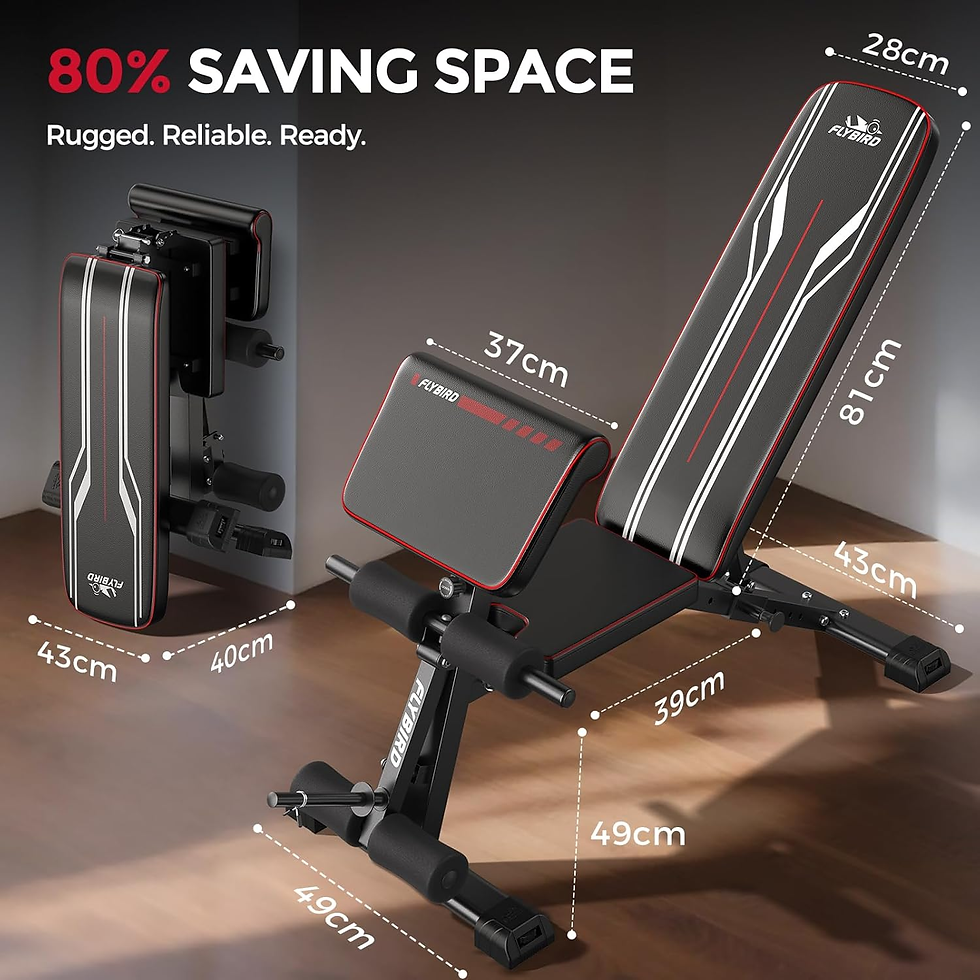 Miniatura: FLYBIRD Banca Multifuncional Para Pesas, Alto Rendimiento Para Gimnasio Domicili
