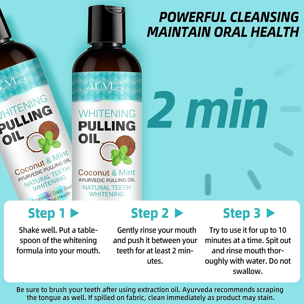 Miniatura: Oil Pulling 237 Ml, Coconut Pulling Oil, Aceite De Coco Con Raspador De Lengua, 