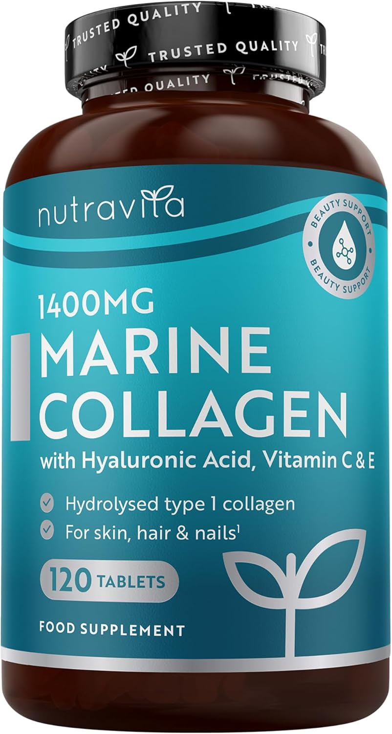 Nutravita Colágeno Marino 1400Mg Con Ácido Hialurónico 100Mg - 120 Comprimidos P