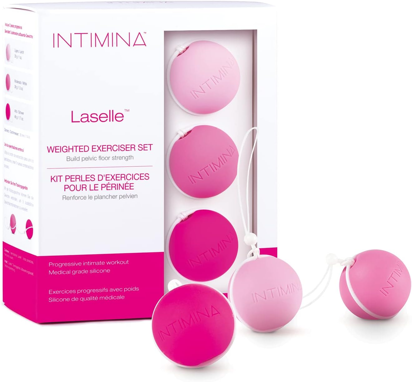 INTIMINA Bolas Chinas Laselle - Set De Ejercitadores Con Peso Laselle De Intimin