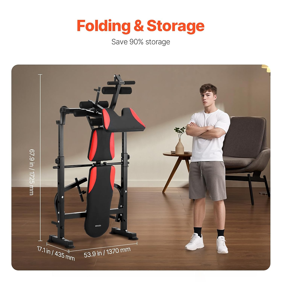 Miniatura: VEVOR Banco De Pesas Ajustable Multifuncional Para Entrenamiento De Cuerpo Compl