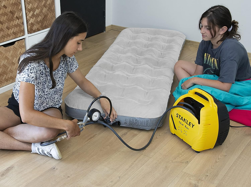 Miniatura: Stanley Compresor Aire 8 Bar - Compresor De Aire Portatil Sin Aceite Con Herrami