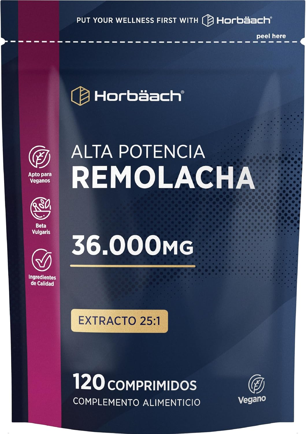 Remolacha Suplemento 36.000Mg | Potenciador De Óxido Nítrico | 12.000Mg Por Comp