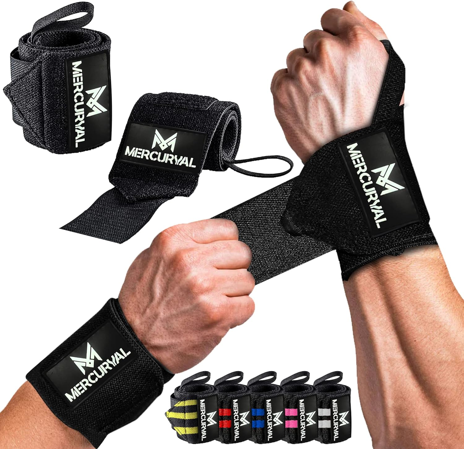 MERCURYAL 2 Muñequeras Gym - Muñequeras Crossfit - Accesorios Fitness - Muñequer