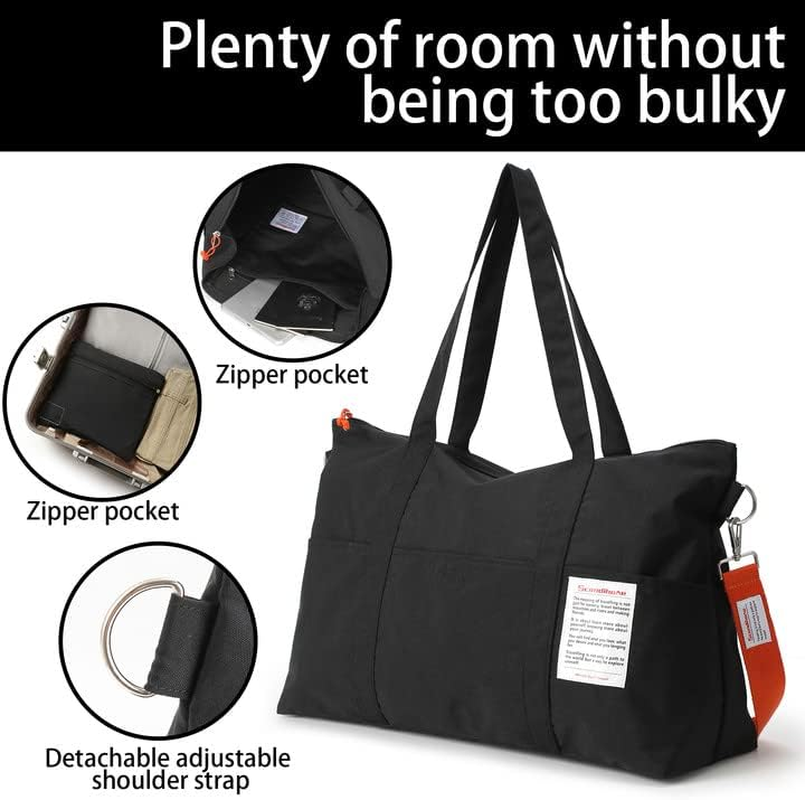 Miniatura: Bolsa De Viaje Para Hombres Y Mujeres, Impermeable Bolsa De Lona Bolsa De Deport