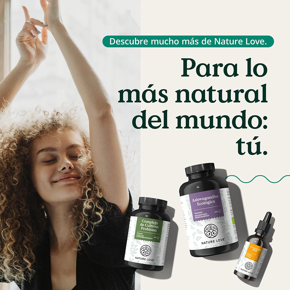 Miniatura: NATURE LOVE® Complejo De Magnesio - 180 Cápsulas - 400 Mg De Magnesio Elemental 