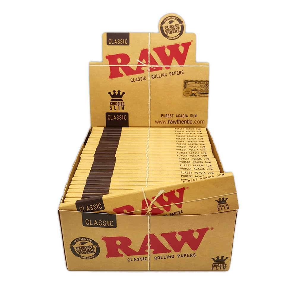 Papel De Fumar Raw Classic King Size Slim 50Und
