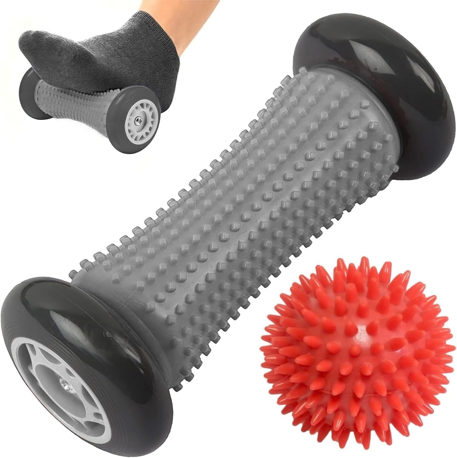 Rodillo De Masaje De Pies, Ergonรณmico Masajeadores De Pies Para Fascitis Plantar