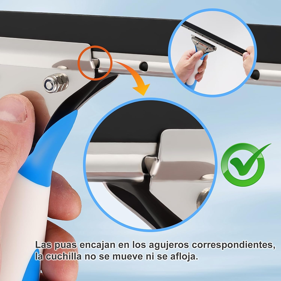 Miniatura: Limpiacristales Con Mango Extensible(196Cm), Limpiador De Ventanas Con Escobilla