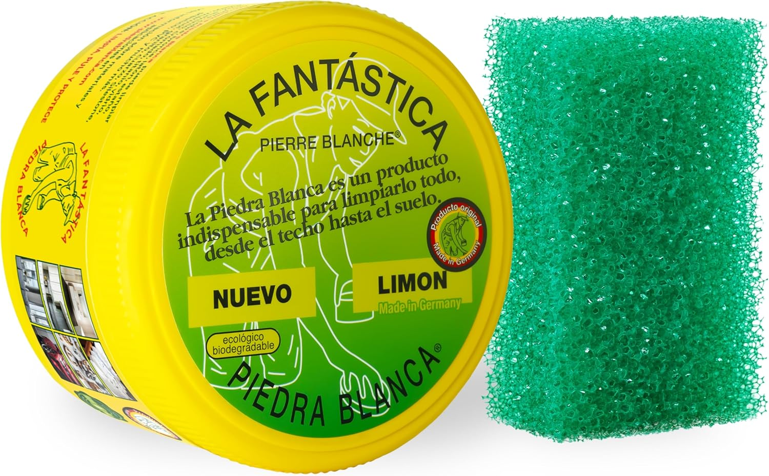 Original 600 G | Arcilla De Limpieza Multiusos | Fórmula Alemana + Esponja De Re