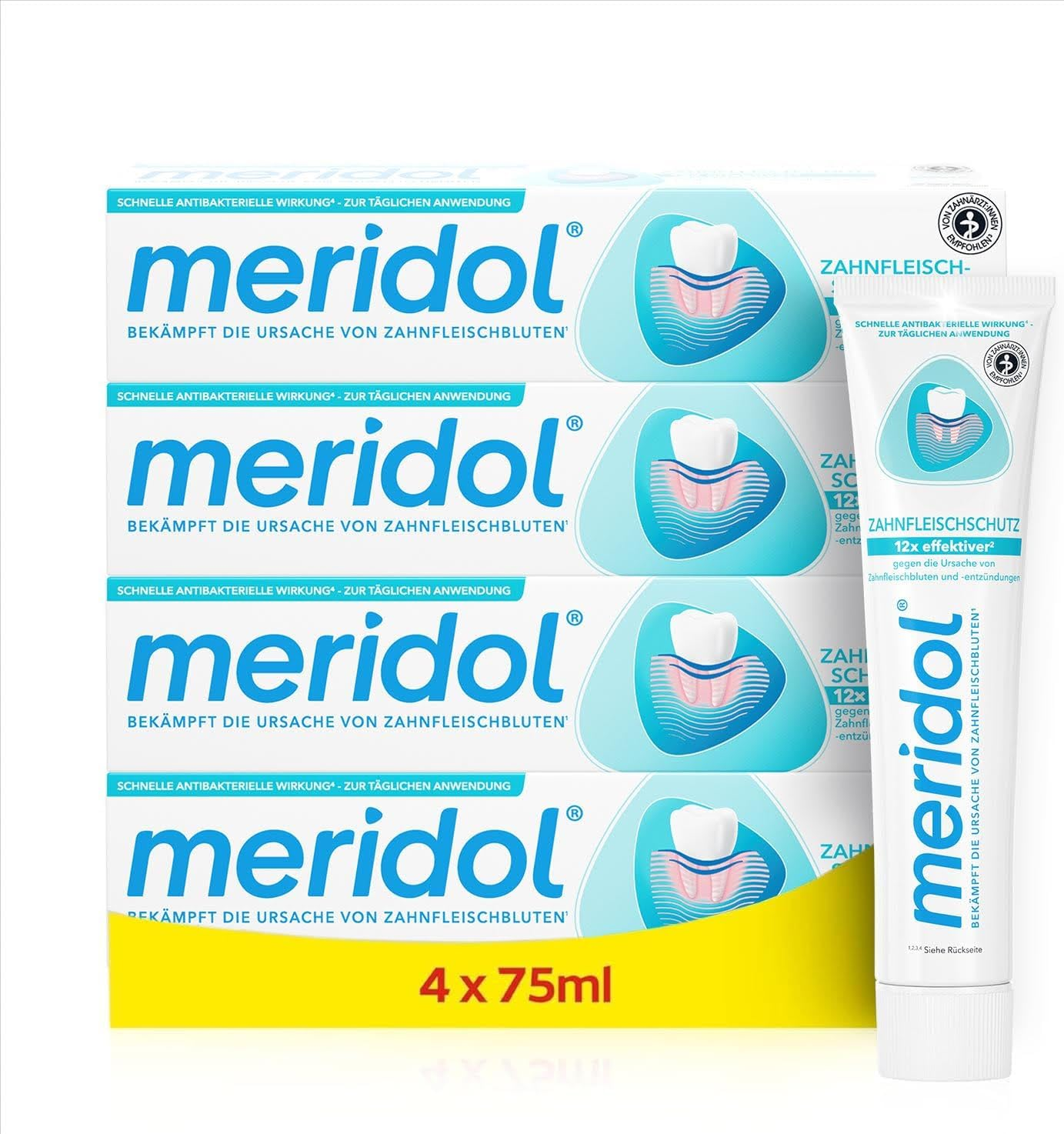 Pasta De Dientes 4 X 75 Ml – Pasta De Dientes Para Combatir La Inflamación De La