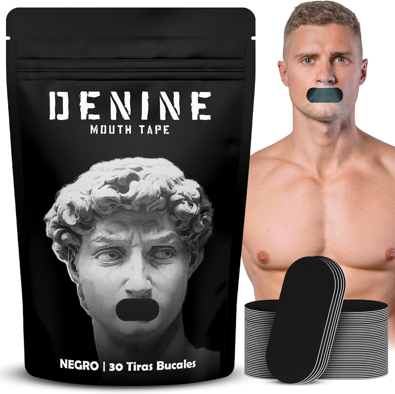 30 Mouth Tape for Sleeping, Tiras Bucales Para Dormir, Tapabocas Para Dormir, Ci