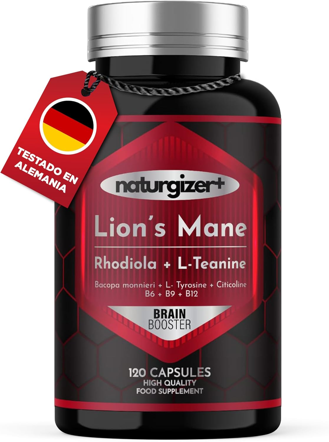 Melena De León (Lion’S Mane) Nootrópico De Alta Pureza Con L-Teanina, Rhodiola Y