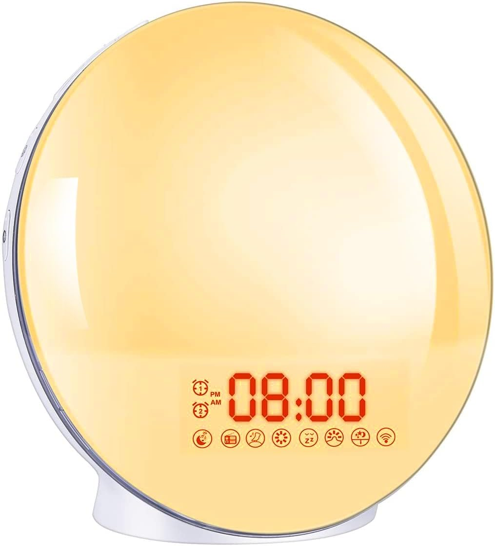 Despertador Amanecer,Reloj Despertador Analógico Con Amanecer Y Atardecer En Pan