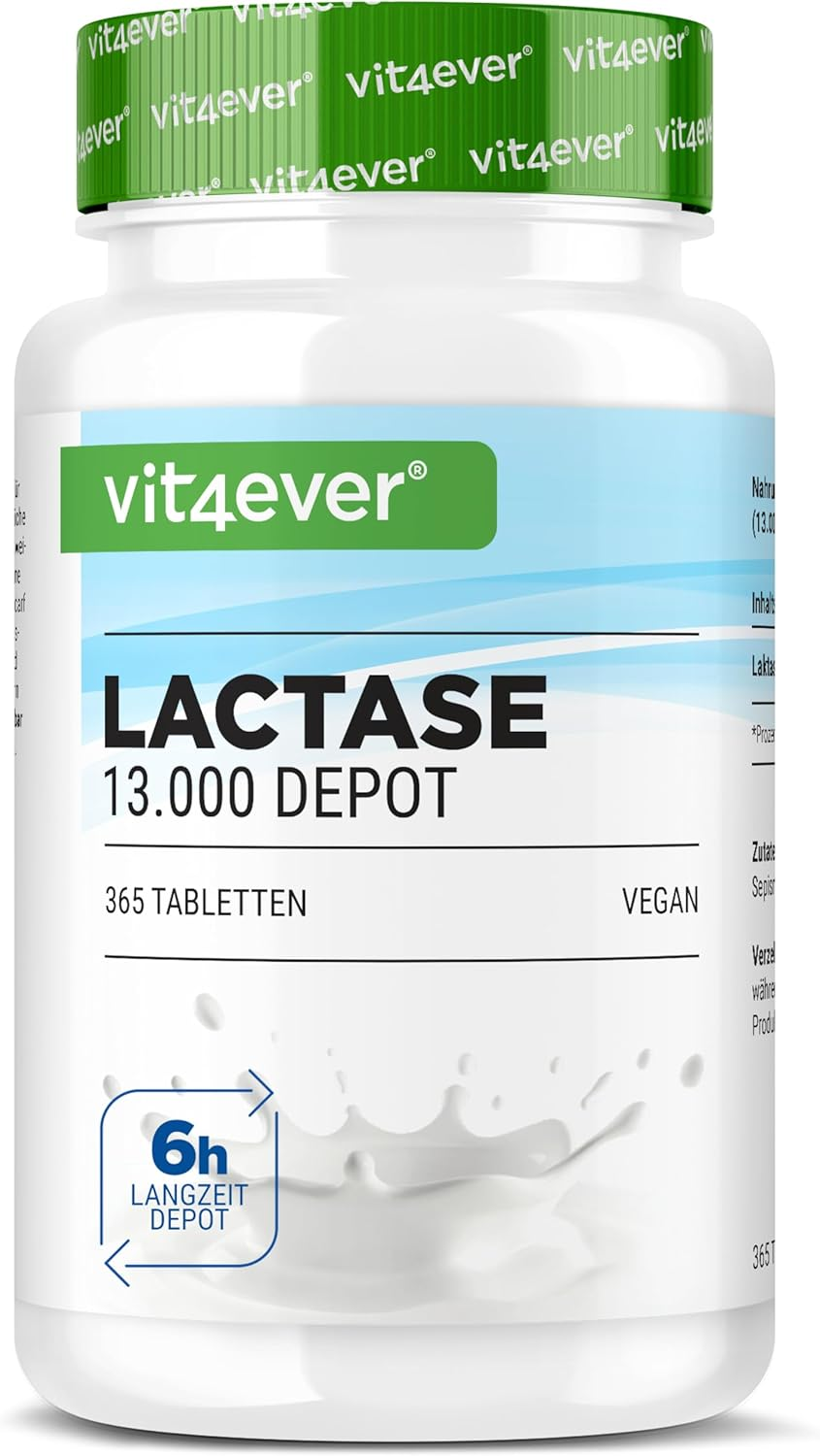 Laktase 13.000 Depot - 365 Comprimidos De Liberación Lenta (Sepismart® Slow Rele