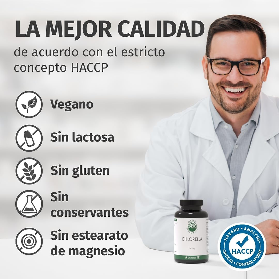 Miniatura: Chlorella - Alta Dosis: 2400Mg - 240 Cápsulas Con Alta Dosis De Polvo De Chlorel