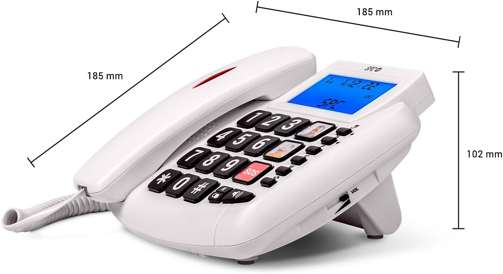 Miniatura: SPC Comfort Volume 2 - Teléfono Fijo | Teclas Grandes Para Mayores | Amplificado