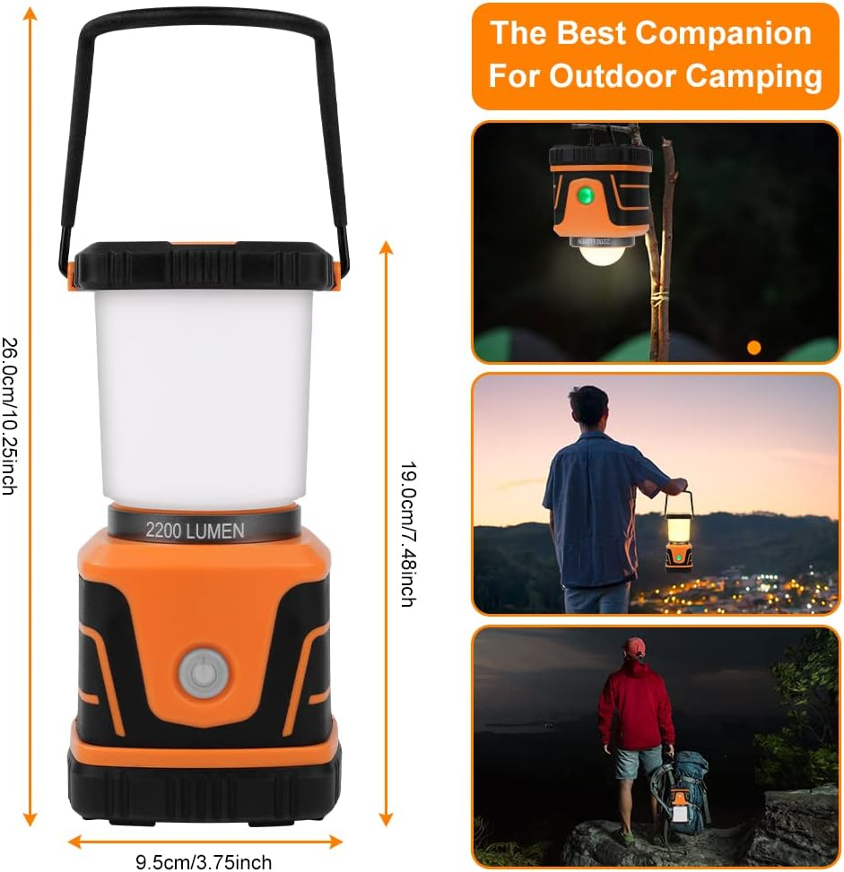 Miniatura: Flintronic LED Linterna De Cámping, Camping LED Regulable 2200 Lumen, Lámpara Cá