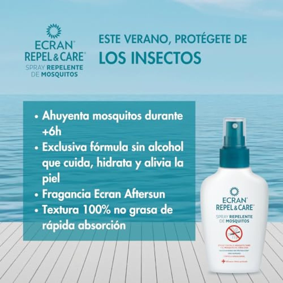 Miniatura: Ecran Repel Care, Spray Repelente De Mosquitos Sin Alcohol - Spray Antimosquitos