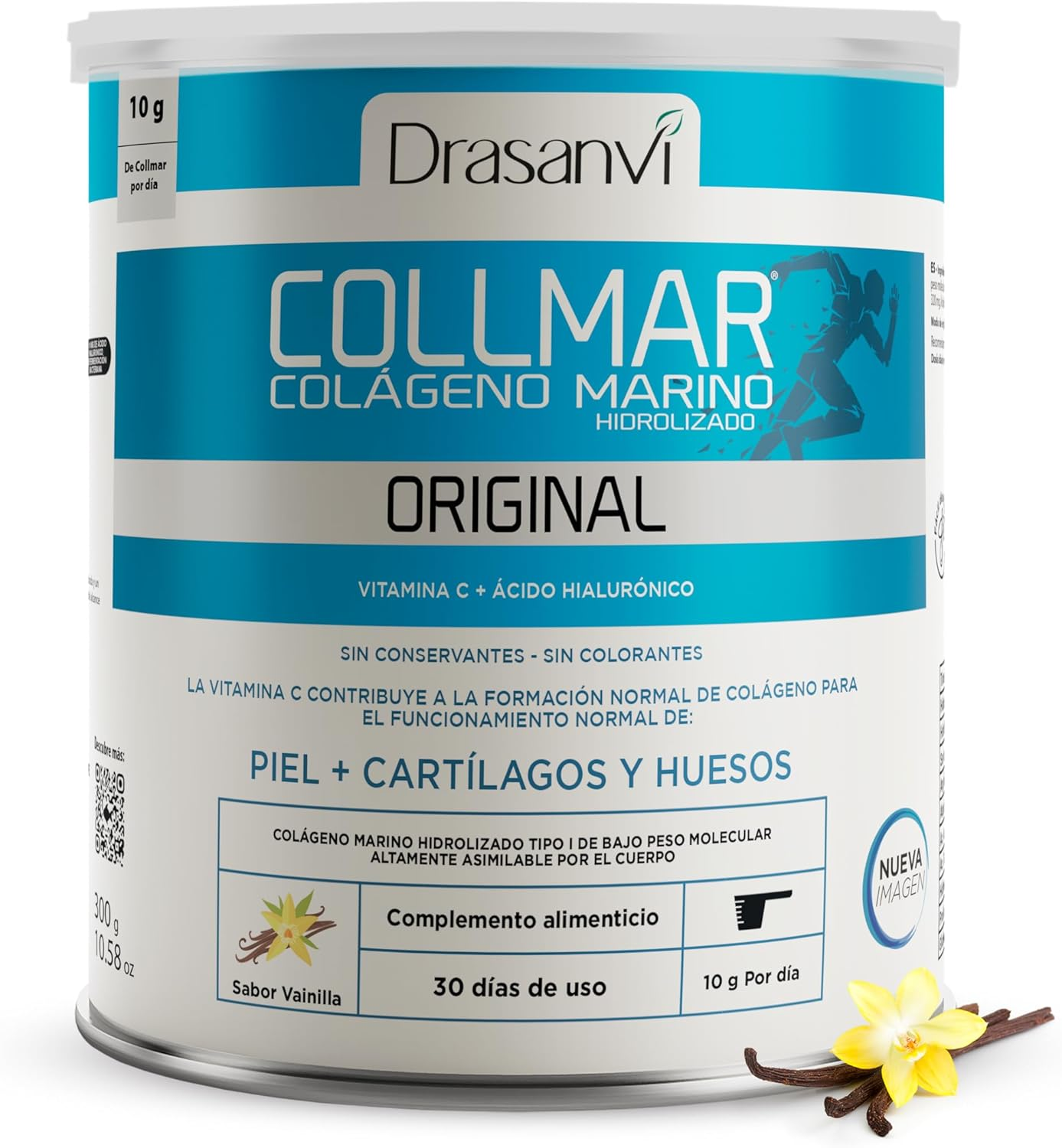 DRASANVI COLAGENO HIDROLIZADO Con Ácido Hialurónico Y Vitamina C Natural - Hueso