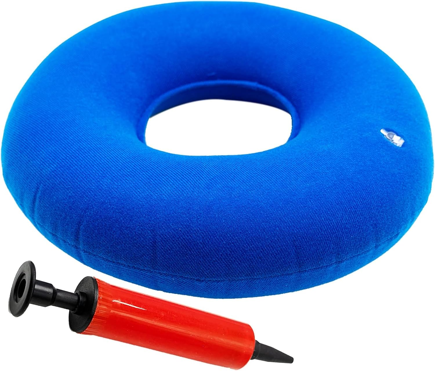 Donut Hemorroides,Cojín Circular Inflable Con Bomba Y Bolsa De Viaje - Flotador