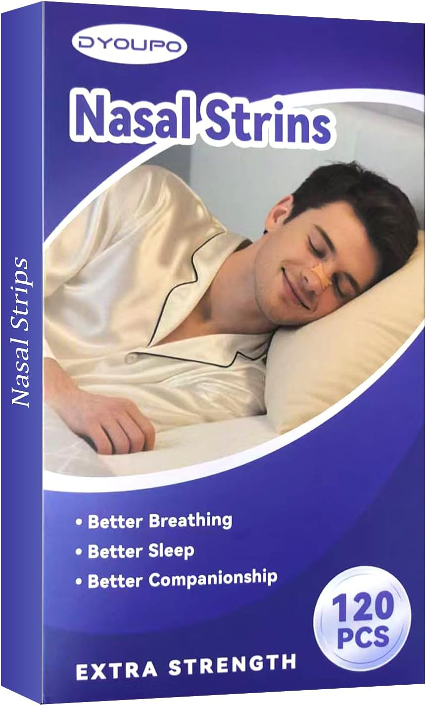 120 Pcs Tiras Nasales Antironquidos, Nasal Strips Parches Nasales Para Evitar Ro