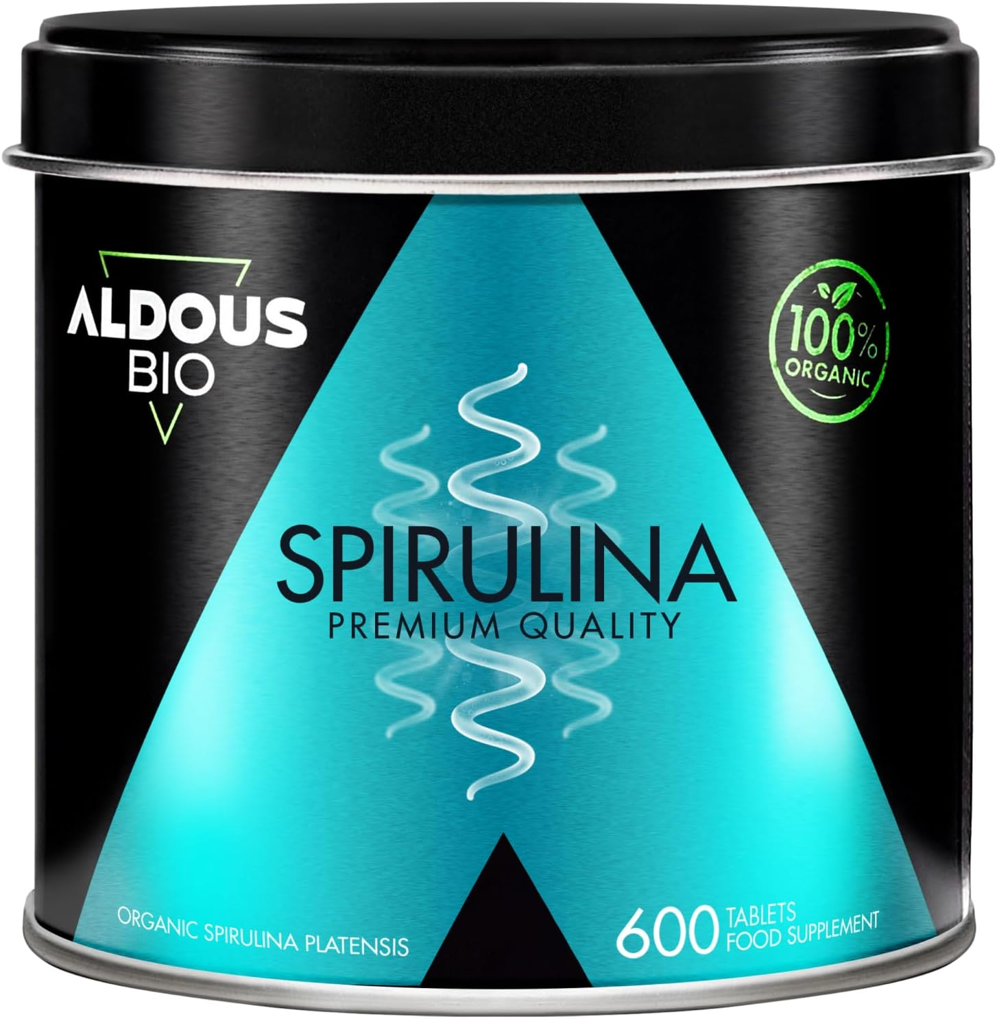 600 Comprimidos De Espirulina Ecologica | Máxima Dosis 100% Alga Spirulina Bio P