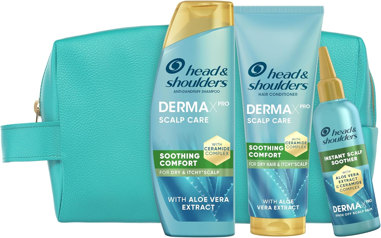 H&S Dermaxpro Hidratante. Champú Anticaspa 300Ml + Acondicionador 220Ml + Tratam