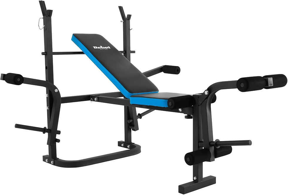 Miniatura: Banco De Entrenamiento Ajustable Multifunción Con Soportes De Acero RBA-2007