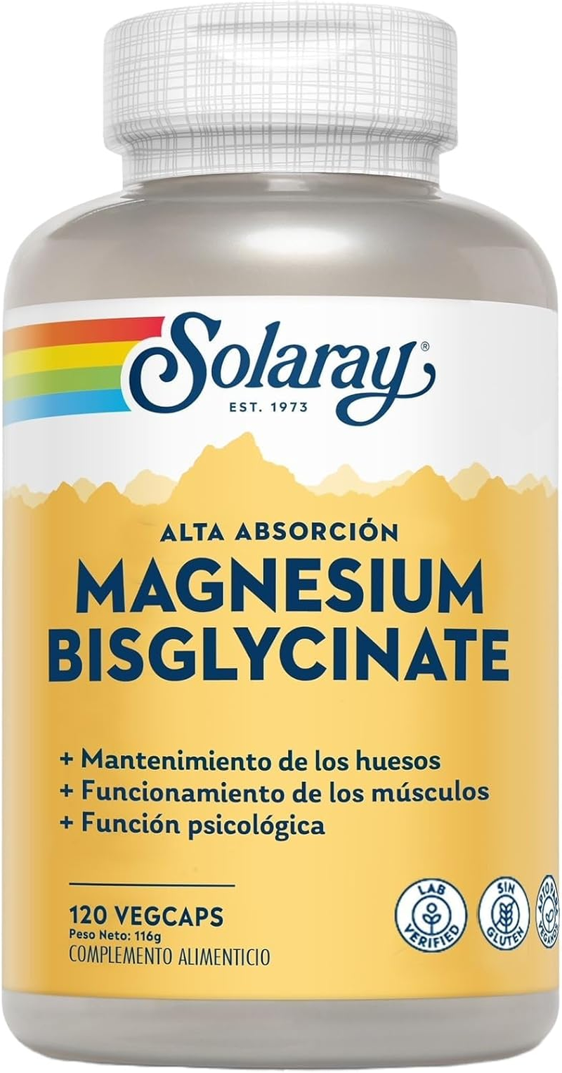 SOLARAY Magnesio Bisglycinato (Nuevo Nombre Pero La Misma Formula "Magnesio Glyc