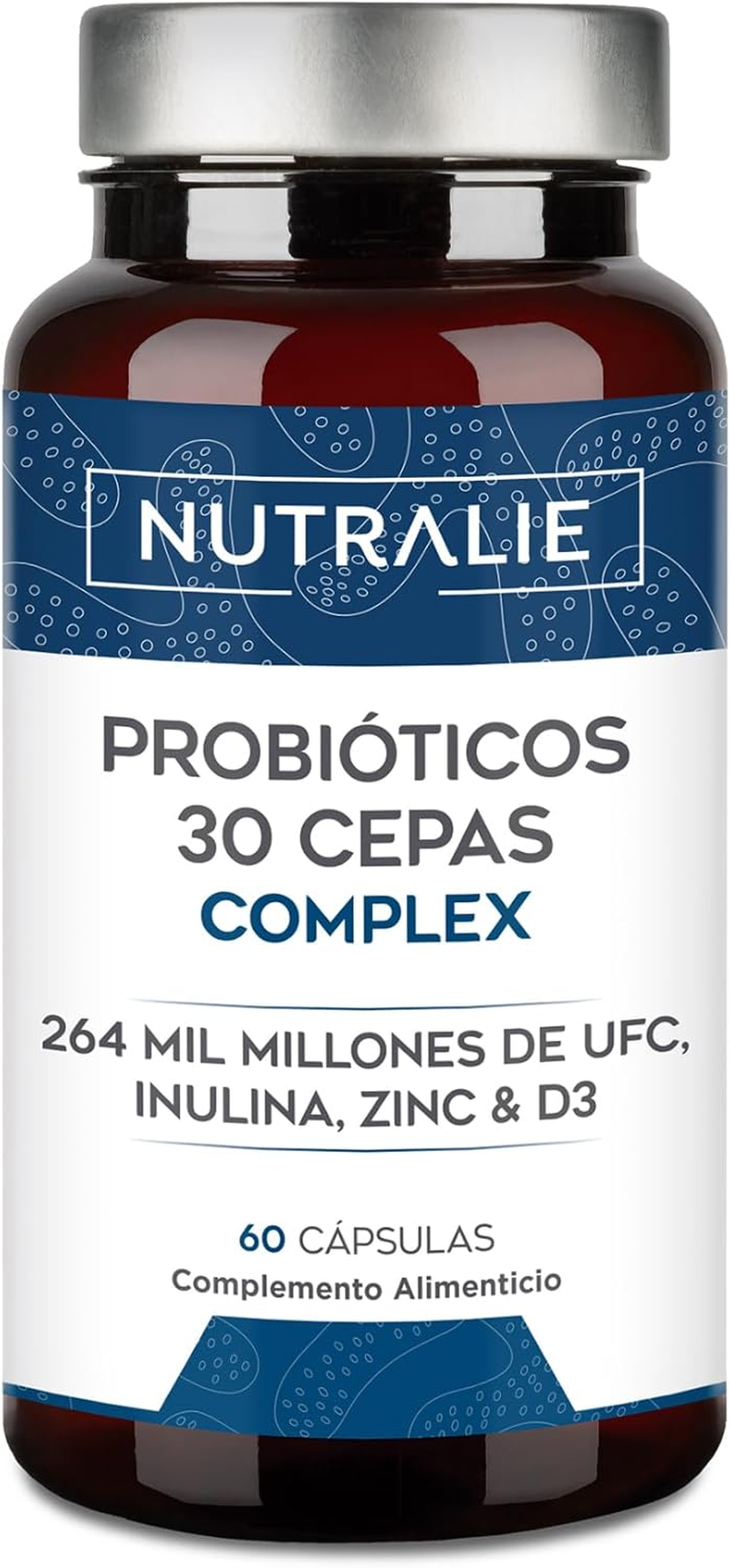 Probioticos Y Prebioticos Intestinales 30 Cepas - 264 Mil Millones De UFC Por Do
